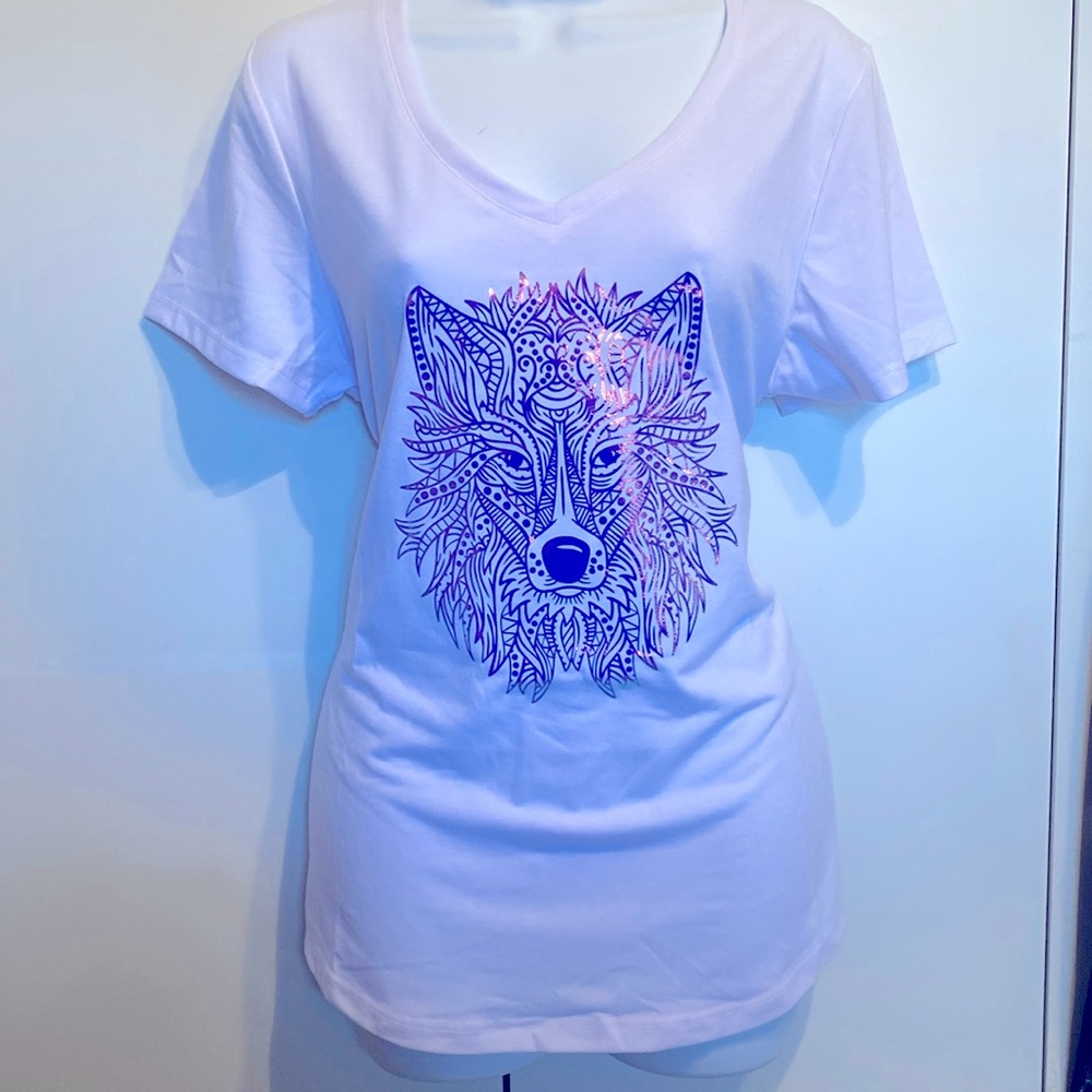 New T-shirt w/ Holographic Design